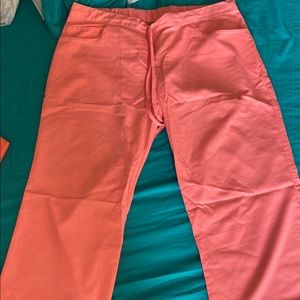 Peach scrub pants